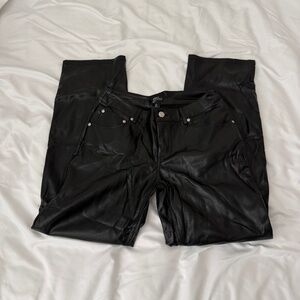 urban outfitters faux leather pants  size 26   details: -mid rise  -NWOT